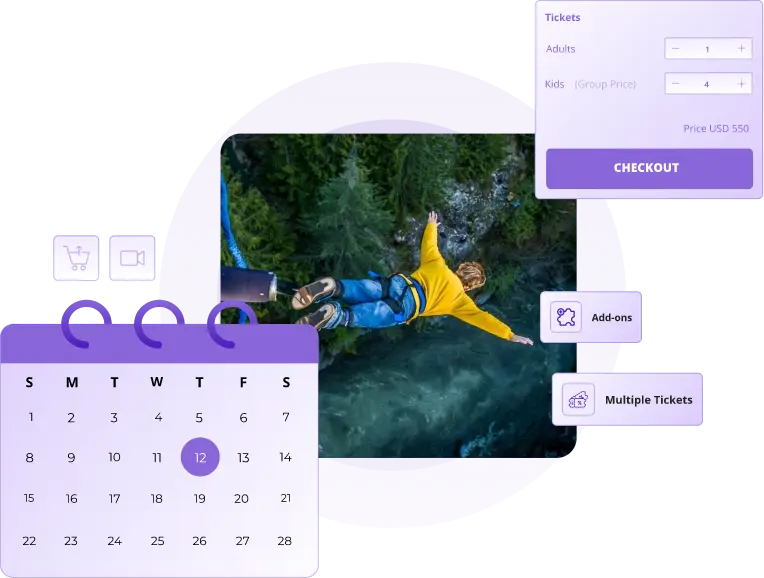 sell your bungee jumping business bookings