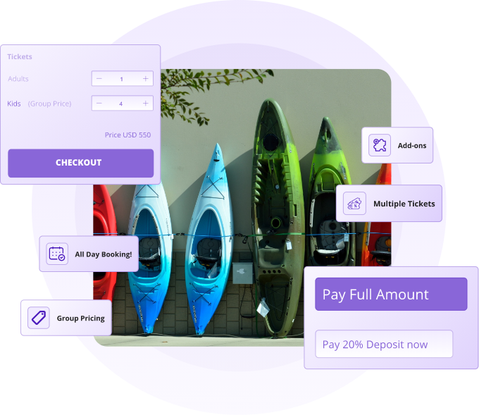 kayaking booking software