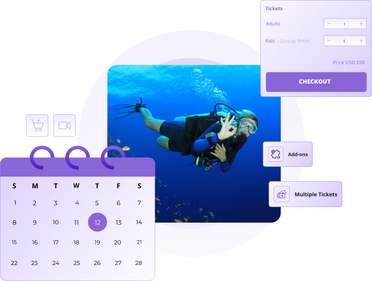 snorkeling booking software